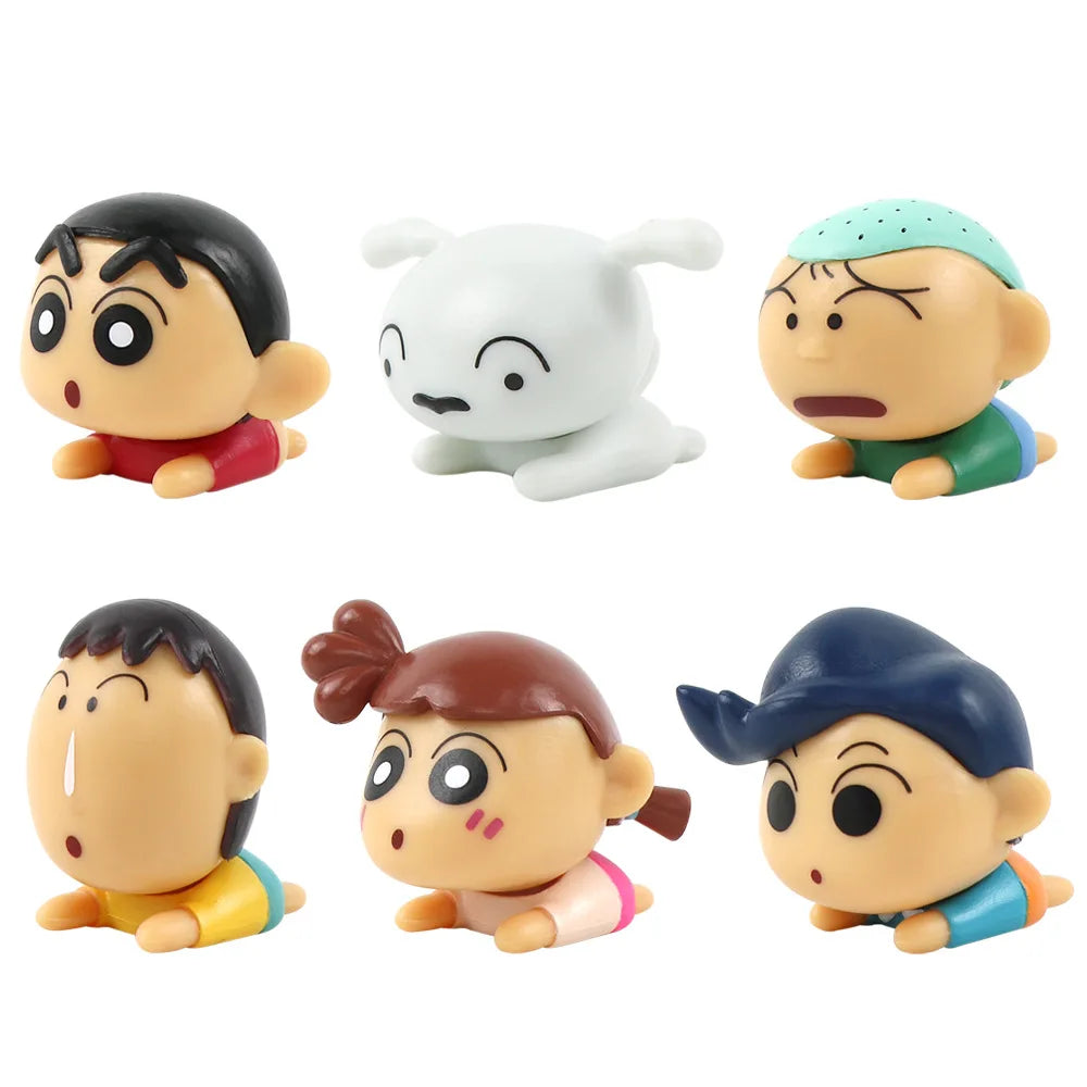 Anime Crayon Shin-chan Action Figure Set