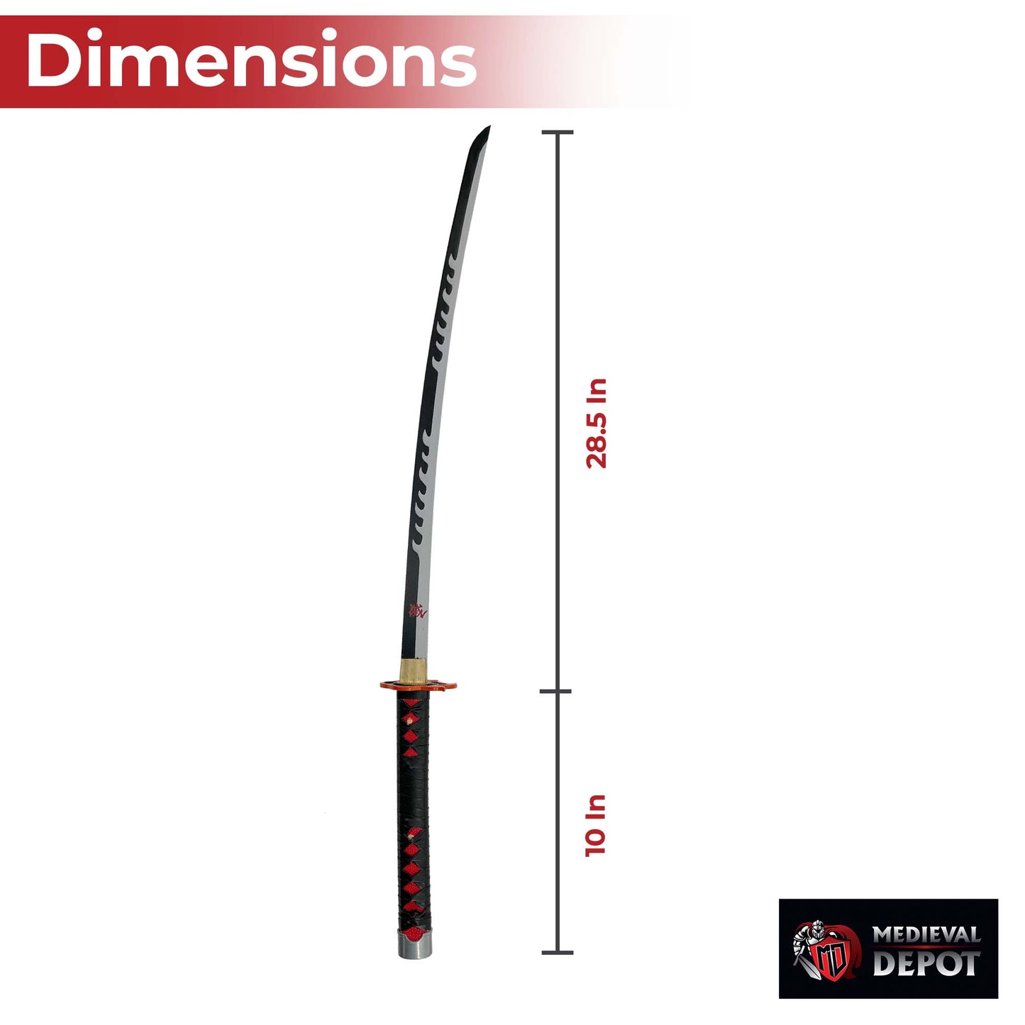 Tanjiro Kamado Flame Demon Slayer Handmade Katana