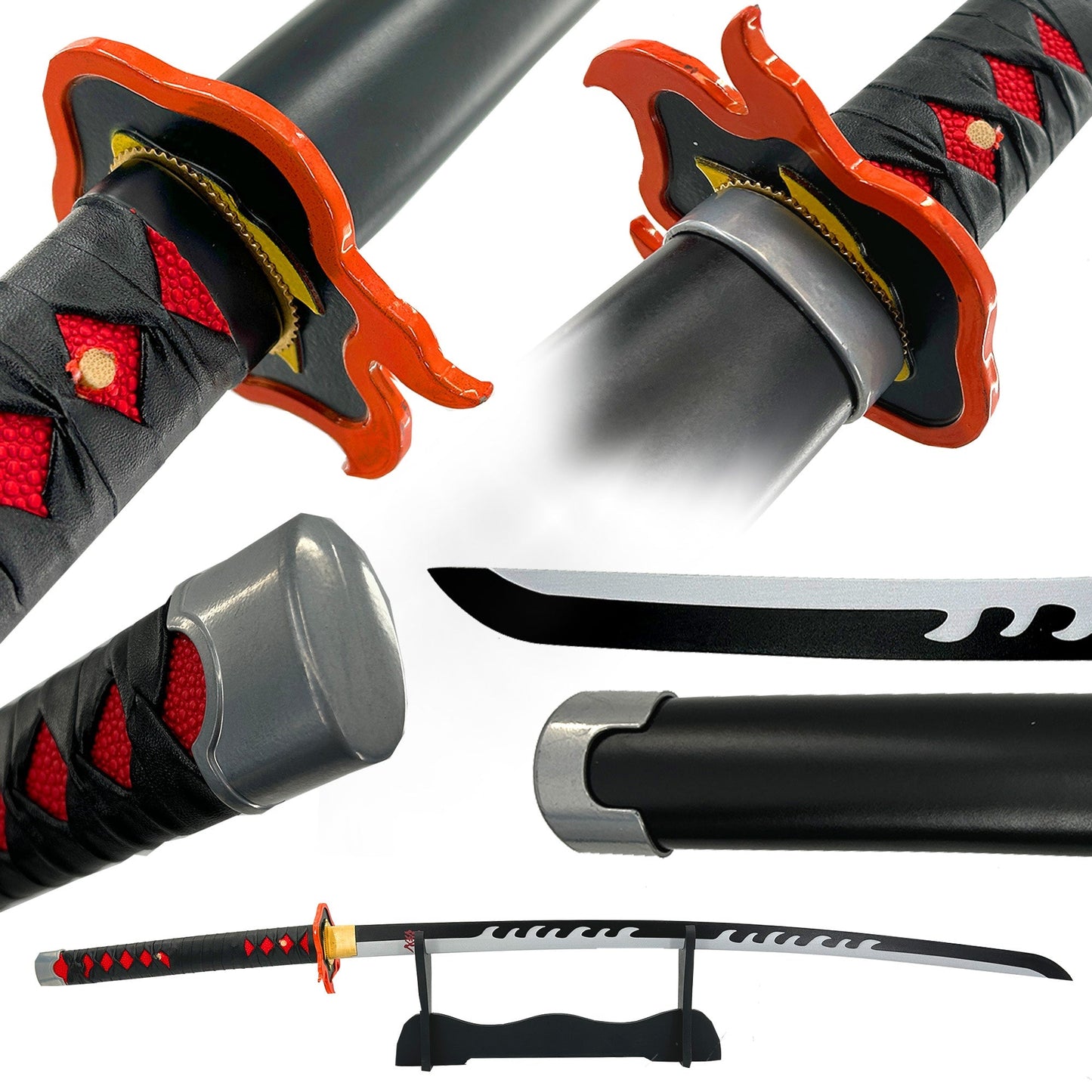 Tanjiro Kamado Flame Demon Slayer Handmade Katana