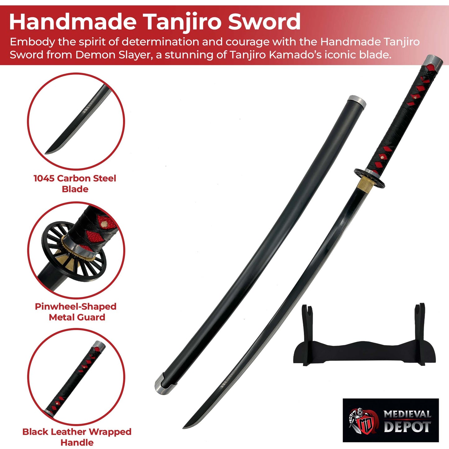 Tanjiro Kamado Demon Slayer Handmade Katana