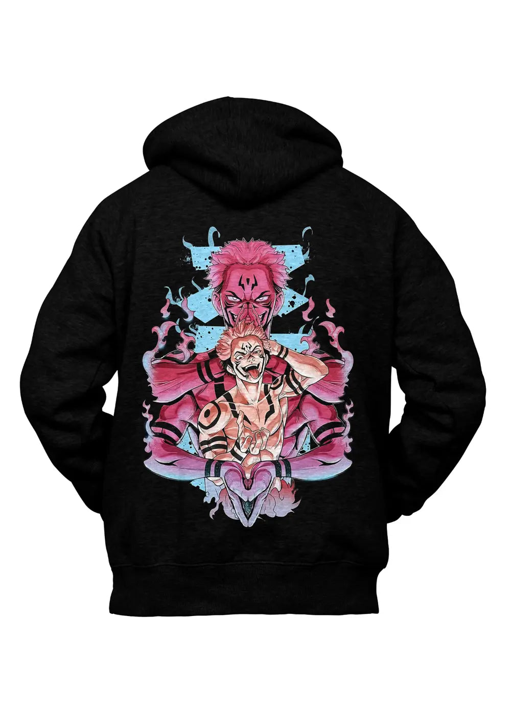 Felpa con Cappuccio Retro Jujutsu Kaisen Ryomen Sukuna Anime