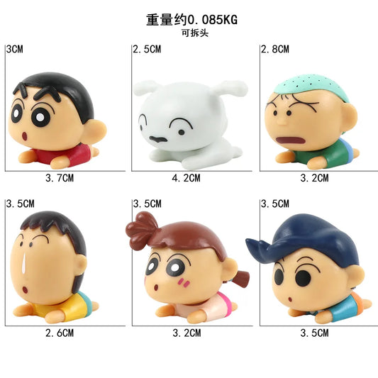 Anime Crayon Shin-chan Action Figure Set